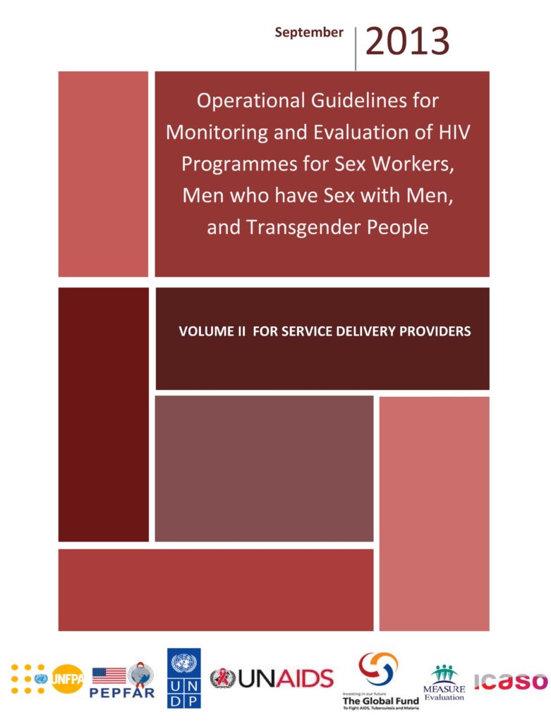 Operational Guidelines For Monitoring And Evaluation Of Hiv Programmes For Sex Workers Men Who 4394