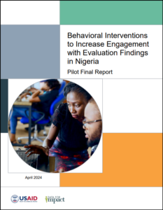 Behavioral Interventions To Increase Engagement With Evaluation ...