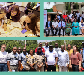 Three photos showing D4I's work in Colombia, Malawi, and Burundi.