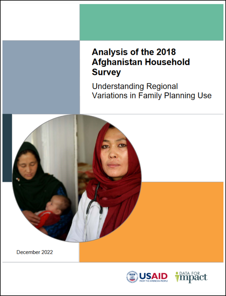 Analysis of the 2018 Afghanistan Household Survey: Understanding Regional Variations in Family Planning Use