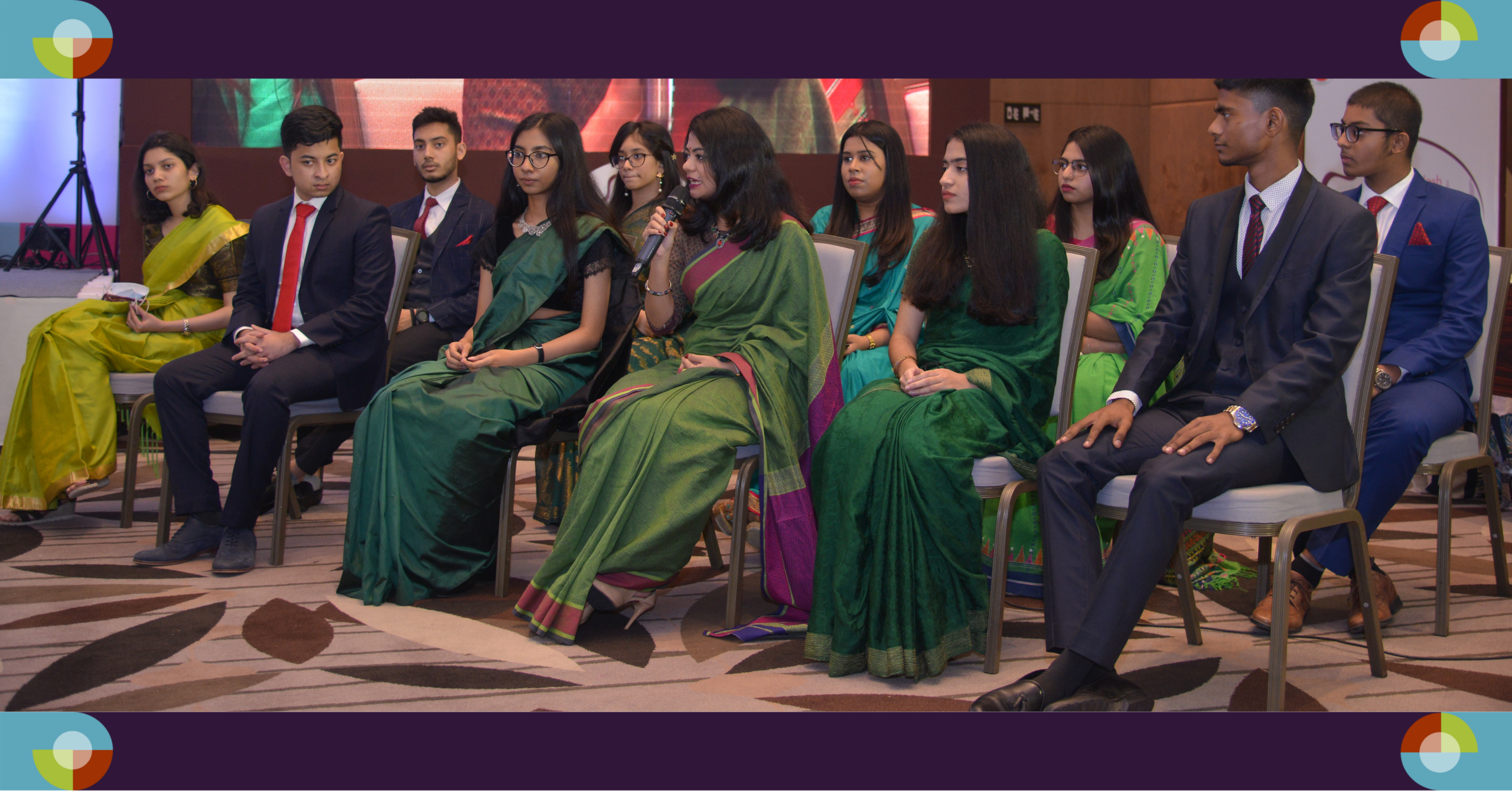 Adolescent panel at the Bangladesh Adolescent Health and Wellbeing Survey 2019-2020 dissemination event.