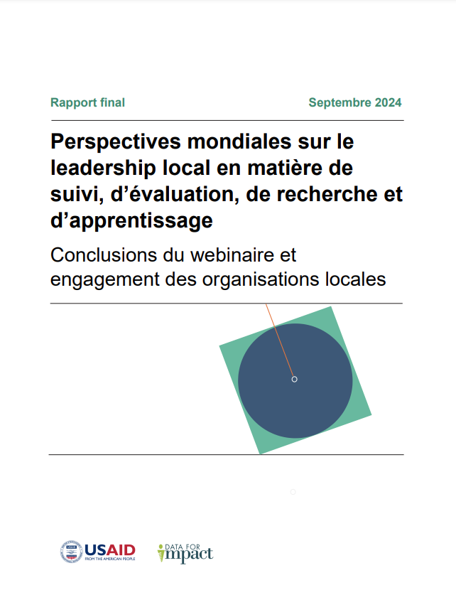 Perspectives mondiales sur le leadership local en matière de SER- Report Cover